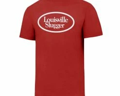 LOUISVILLE SLUGGER Red Vintage Oval Logo Tee