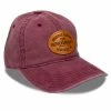 LOUISVILLE SLUGGER Leather Patch Pigment Dye Hat Maroon