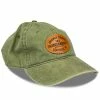 LOUISVILLE SLUGGER Leather Patch Pigment Dye Hat Olive