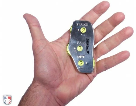 Champro Umpire Gear Champro 3-Dial Optic Yellow Steel Umpire Indicator - 3/2/2 Count - Image 3