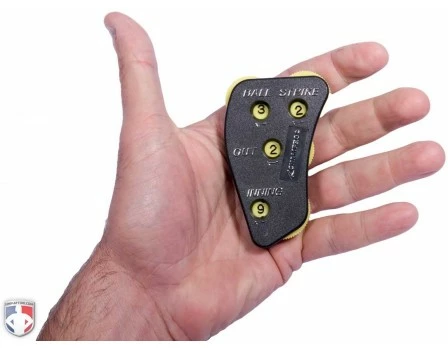 Champro Umpire Gear Champro Balls First 4-Dial Optic Yellow Plastic Umpire Indicator - 3/2/2 Count - Image 2