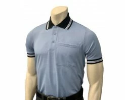 Smitty Umpire Smitty Short Sleeve Body Flex Umpire Shirt - Polo Blue With Black Collar