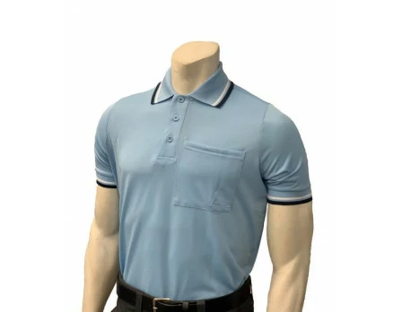 Smitty Umpire Smitty Short Sleeve Body Flex Umpire Shirt - Powder Blue