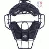 Diamond Umpire Gear Diamond Matte Black Big League Aluminum Umpire Mask With Leather