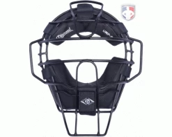 Diamond Umpire Gear Diamond Matte Black Big League Aluminum Umpire Mask With Leather