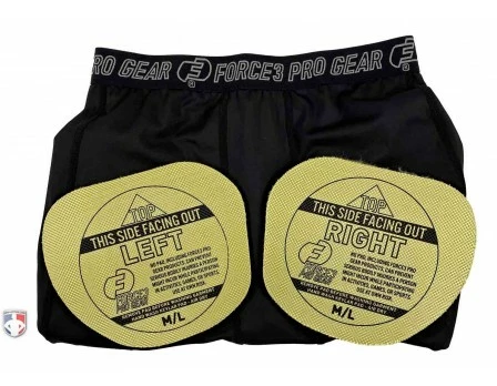 Force3 Umpire Gear Force3 Black Compression Umpire Tights With Dupont Kevlar Thigh Protection - Image 4