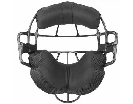 ALL-STAR Umpire Gear All-Star Black Magnesium Umpire Mask With Black LUC - Image 2