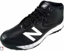 New Balance Referee And Umpire Shoes New Balance V3 Black & White Mid-Cut Umpire Base Shoes