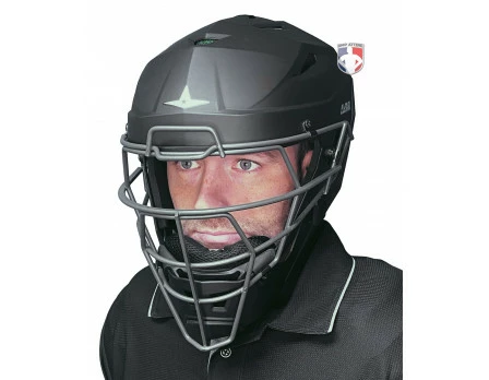 ALL-STAR Umpire Gear All-Star Matte Black MVP5 Umpire Helmet - Image 2