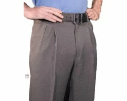 Smitty Umpire Smitty Heather Grey Umpire Base Pants With Expander Waistband
