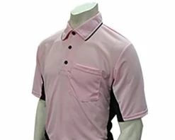 Smitty Umpire Smitty Major League Replica Umpire Shirt - Pink With Black