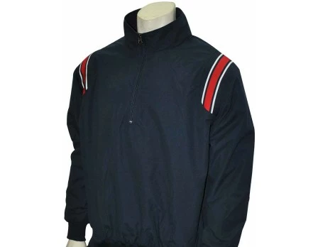 Smitty Umpire Smitty Traditional Half-Zip Umpire Jacket - Navy And Red - Image 4