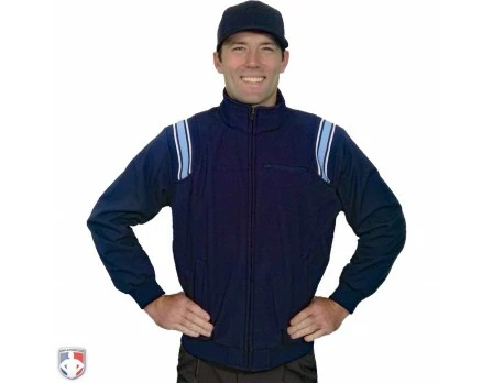 Smitty Umpire Smitty Major League Style Fleece Lined Umpire Jacket - Navy And Polo Blue