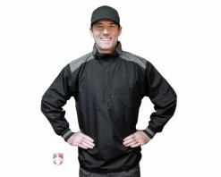 Smitty Umpire Smitty Major League Replica Convertible Umpire Jacket - Black With Charcoal Grey
