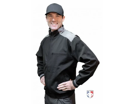 Smitty Umpire Smitty Major League Replica Thermal Umpire Jacket - Black With Charcoal Grey - Image 2