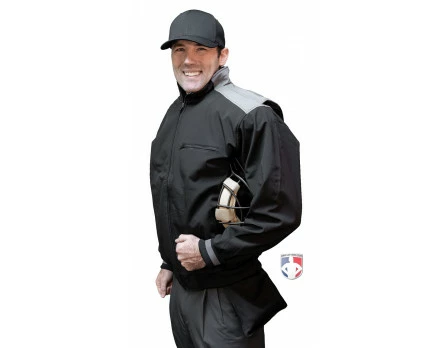 Smitty Umpire Smitty Major League Replica Thermal Umpire Jacket - Black With Charcoal Grey - Image 6