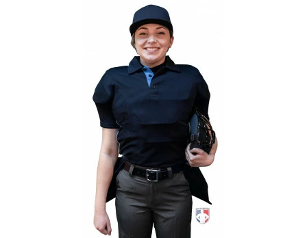 Smitty Umpire Smitty NCAA Softball Short Sleeve Body Flex Women's Umpire Shirt - Midnight Navy - Image 4