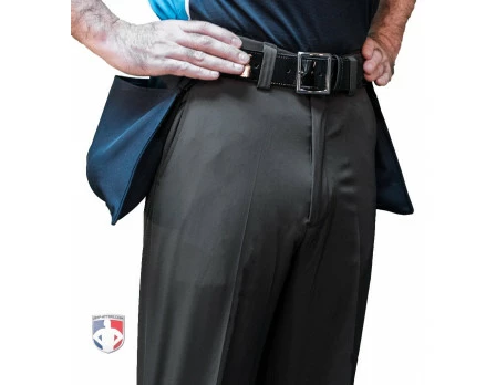 Smitty Umpire Smitty Performance Poly Spandex Charcoal Grey Flat Front Plate Umpire Pants