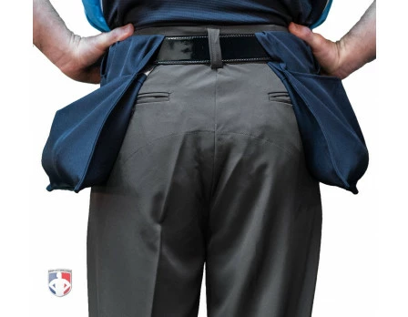 Smitty Umpire Smitty Performance Poly Spandex Charcoal Grey Flat Front Plate Umpire Pants - Image 3