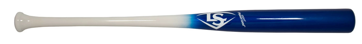 LOUISVILLE SLUGGER Personalized Bat White Royal Blue High Gloss