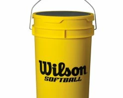 Wilson Softball Ball Bucket W/ Padded Lid